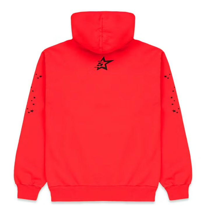 Sp5der P*nk V2 Hoodie Red