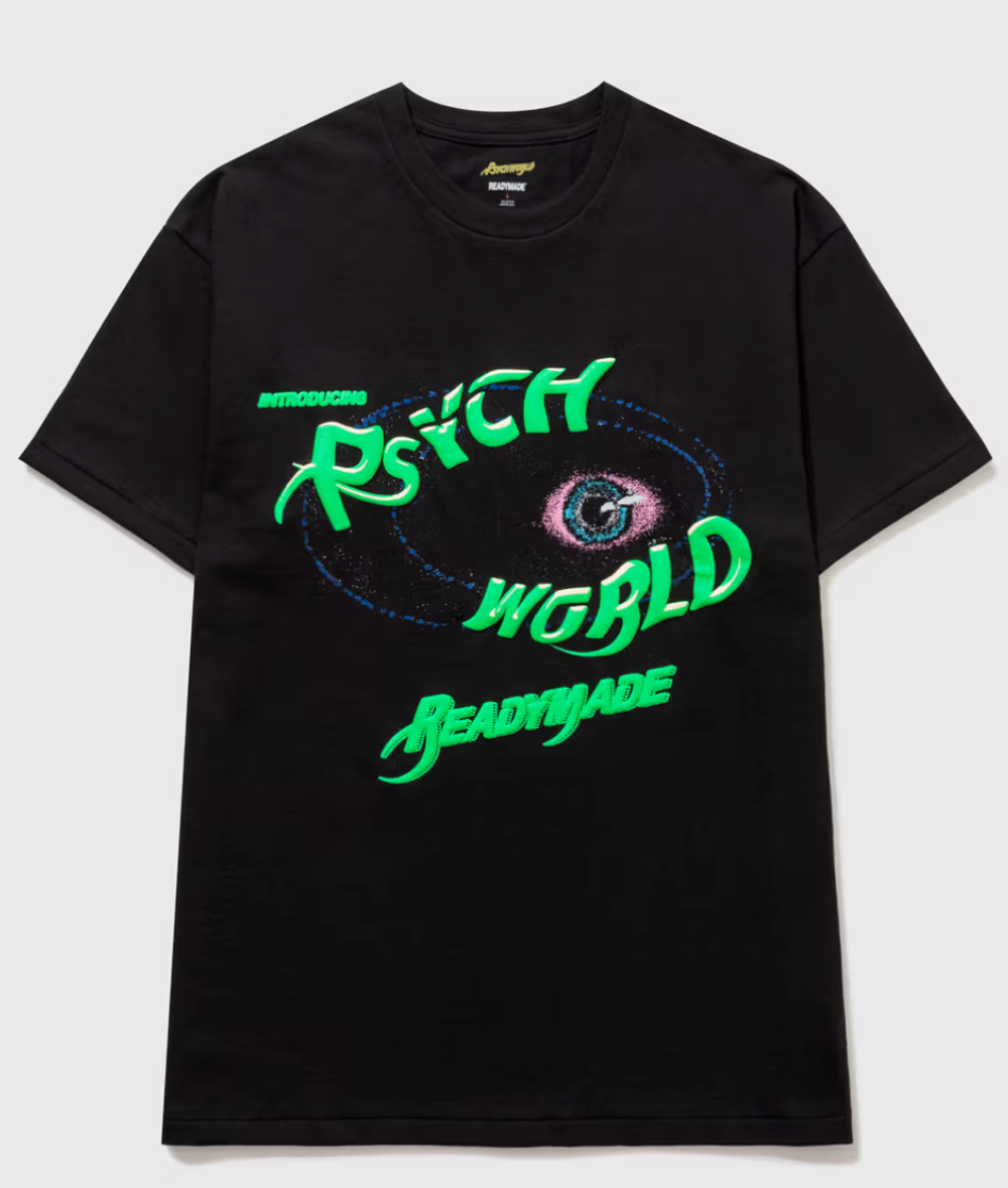 Readymade Psych World Logo T-Shirt Black