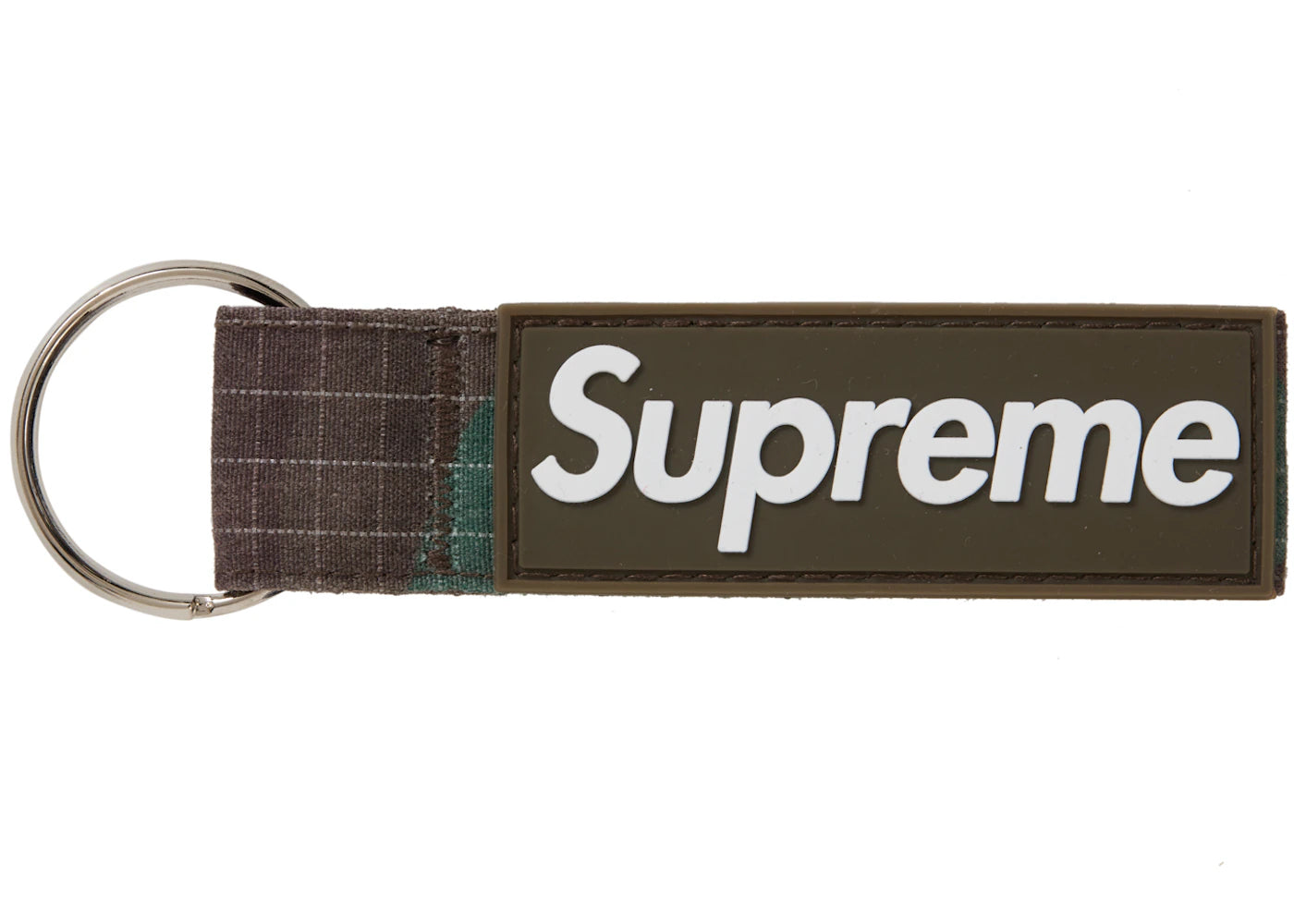 Supreme Ripstop Keychain Woodland Camo