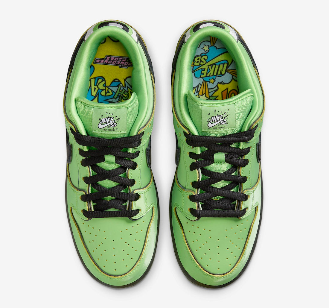 Nike SB Dunk Low The Powerpuff Girls Buttercup