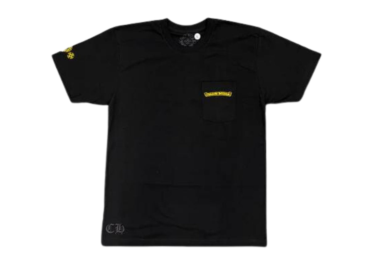 CHROME HEARTS PLUS CROSS TEE BLACK/YELLOW