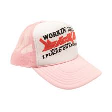 Sicko Laundry Trucker Hat Pink/White