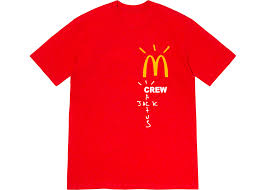 Travis Scott x McDonald's Crew T-shirt Red