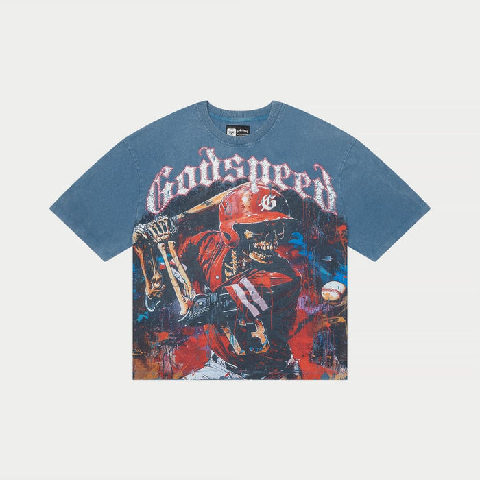 Godspeed Grandslam T-Shirt (Navy Wash)