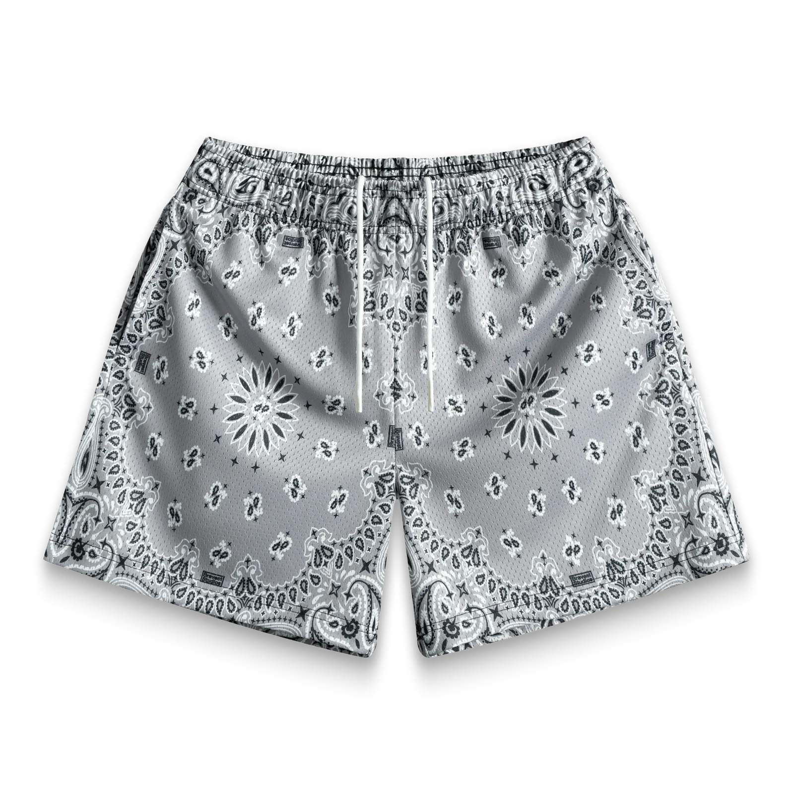 Bravest Studios Grey Paisley V2 Shorts