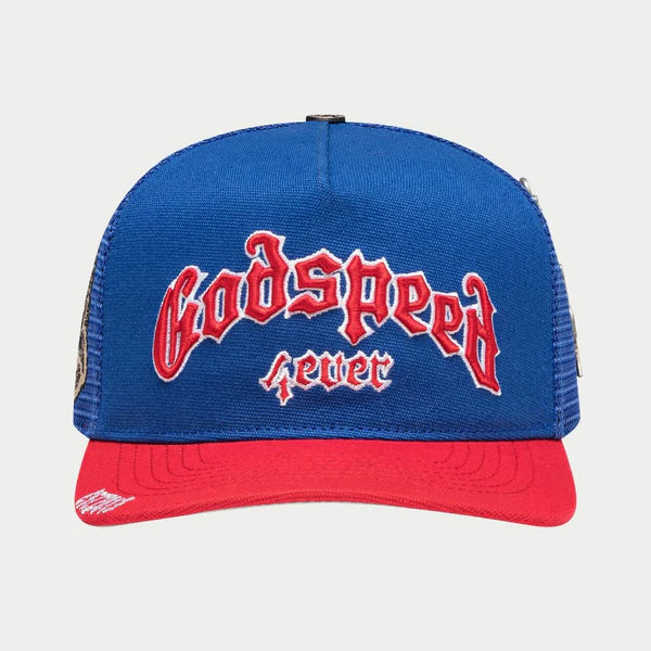 Godspeed GS Forever Trucker Hat (Blue/Red)