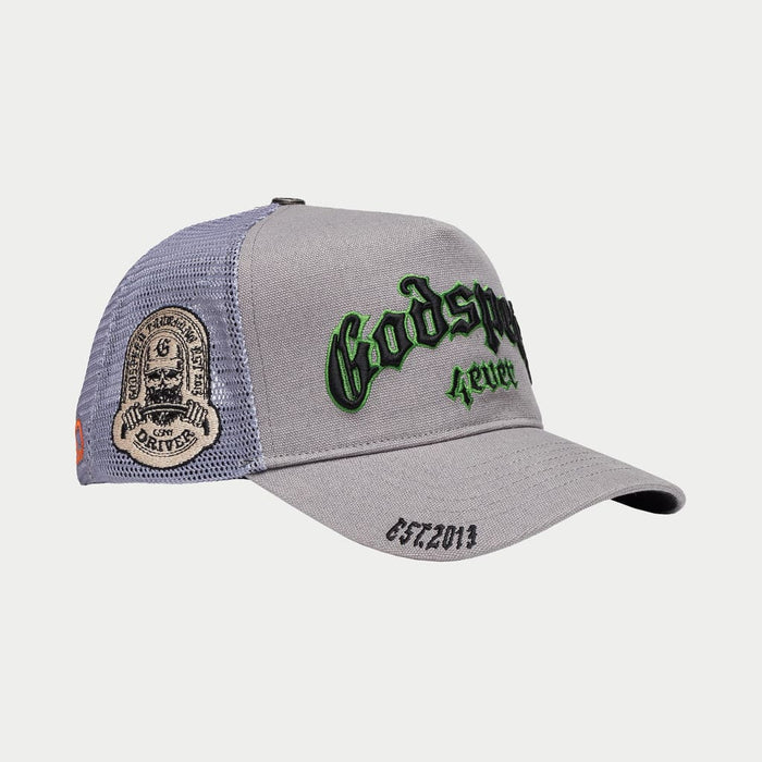 Godspeed GS Forever Trucker Hat Grey/Green