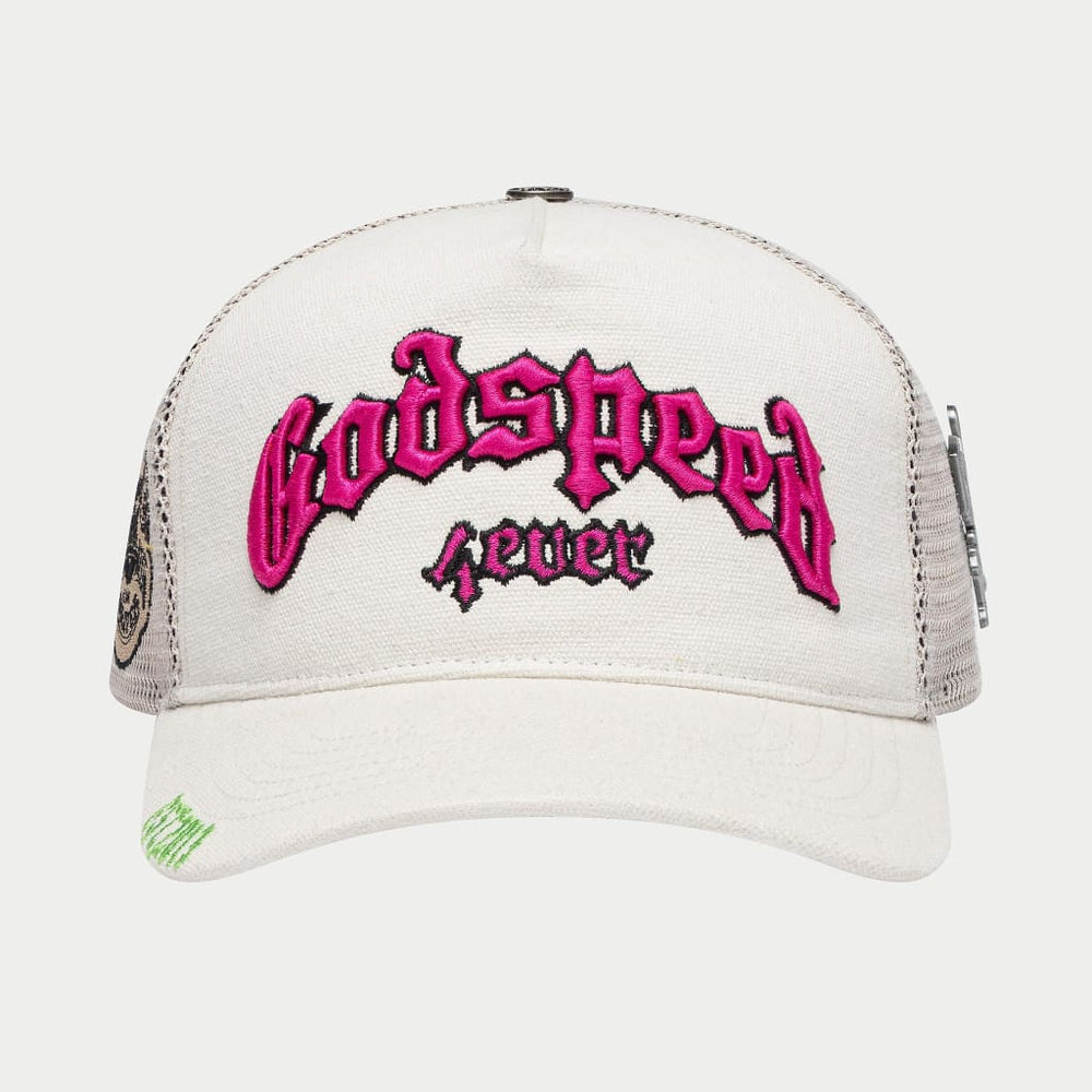 Godspeed GS Forever Trucker Hat White/Fuchsia