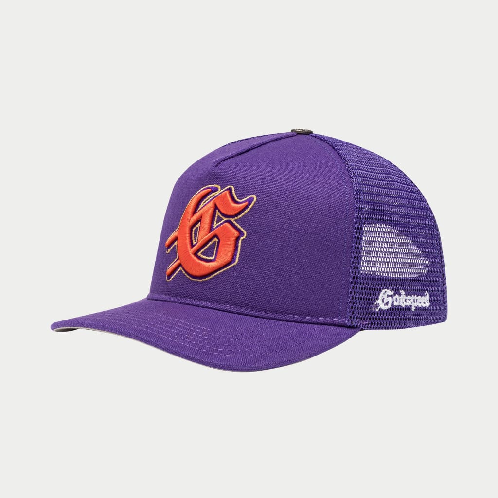 Godspeed Logo Trucker Hat Purple/Orange