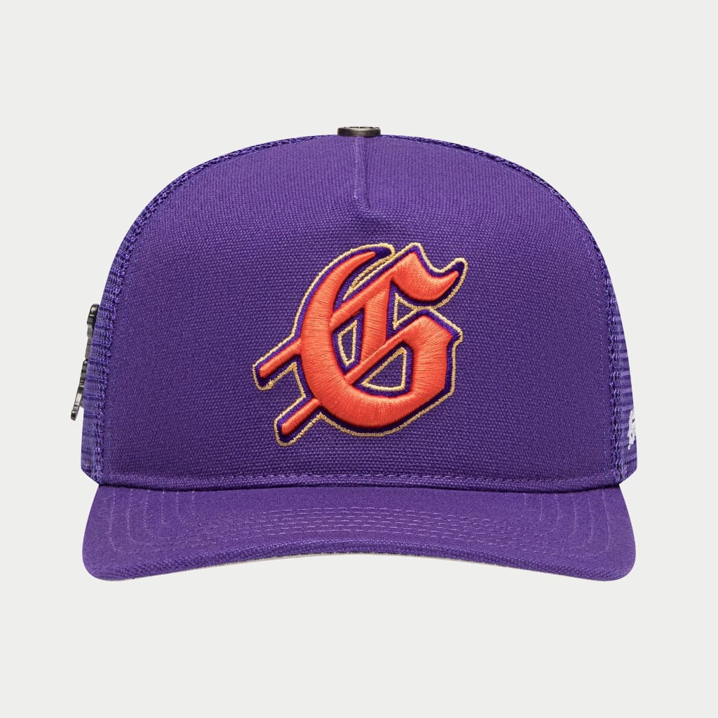 Godspeed Logo Trucker Hat Purple/Orange