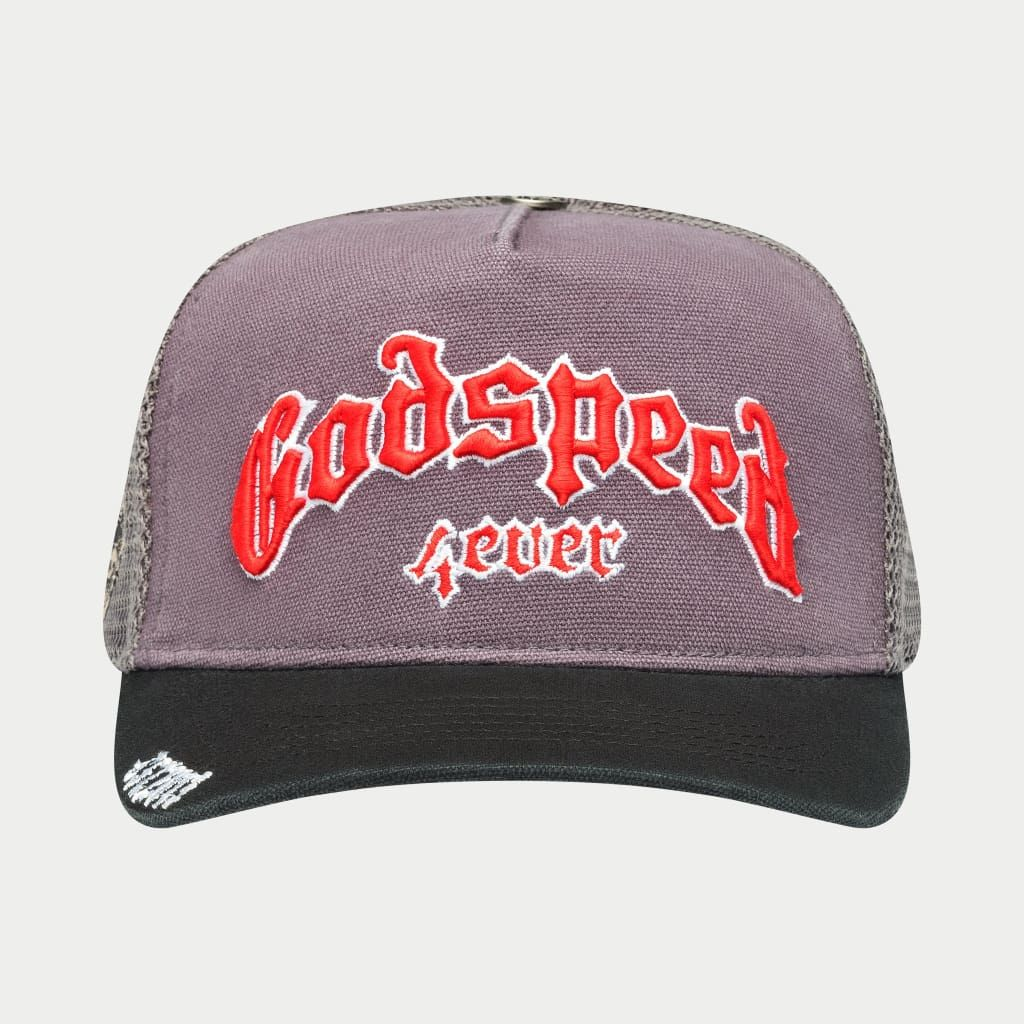 Godspeed GS Forever Trucker Hat (Grey/Red)