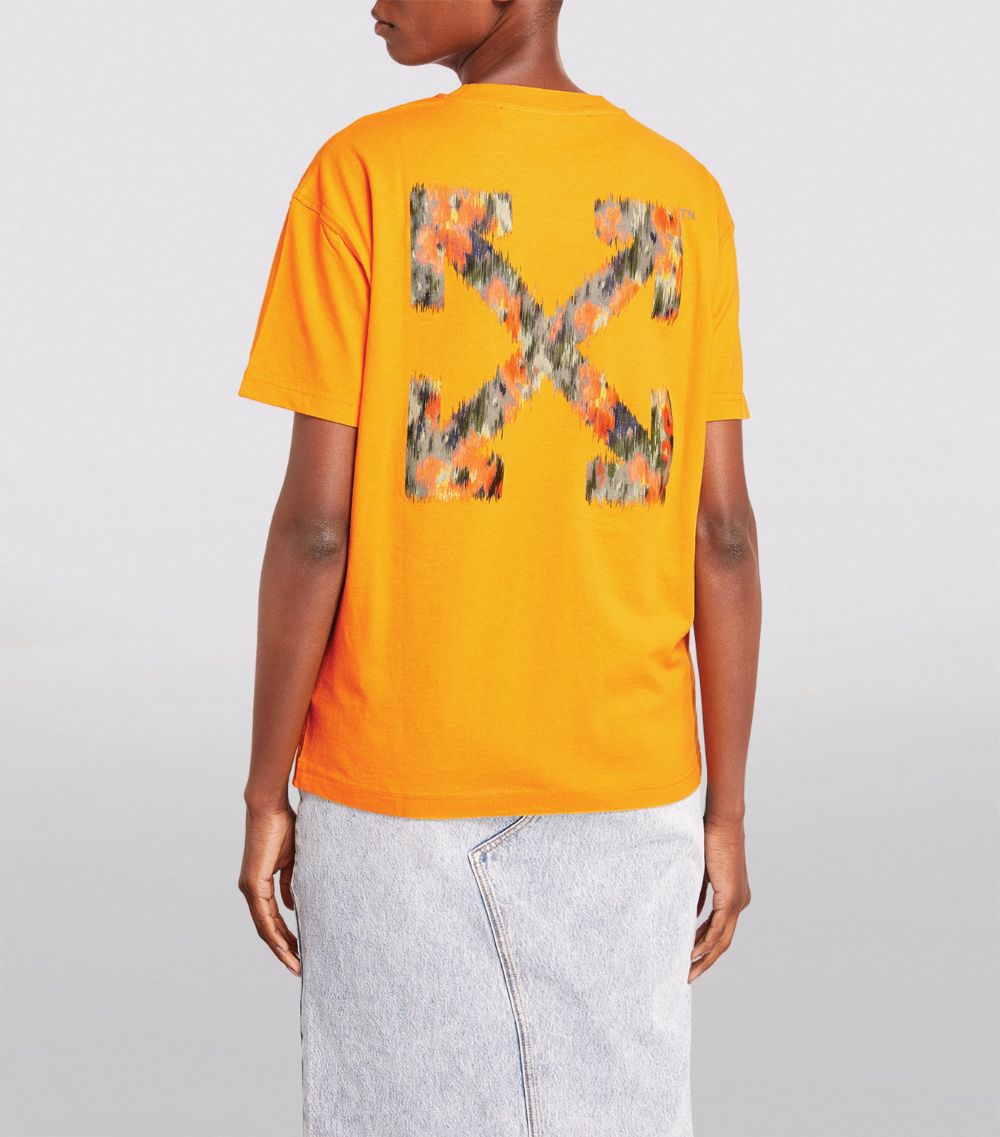 OFF-WHITE CHINE ARROWS LOGO TEE ORANGE