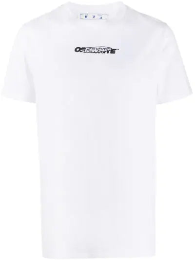 OFF-WHITE WHITE HAND PAINTERS T-SHIRT