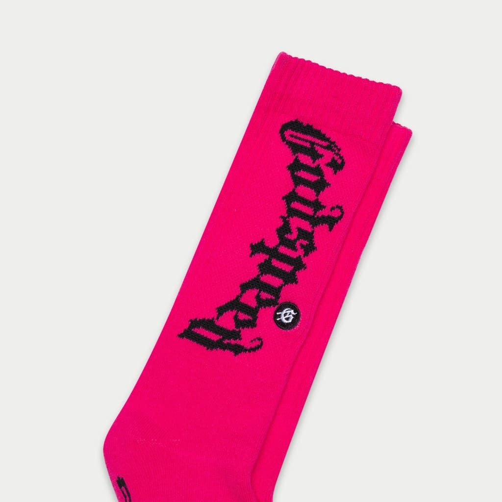 Godspeed OG Logo Sock Neon Pink