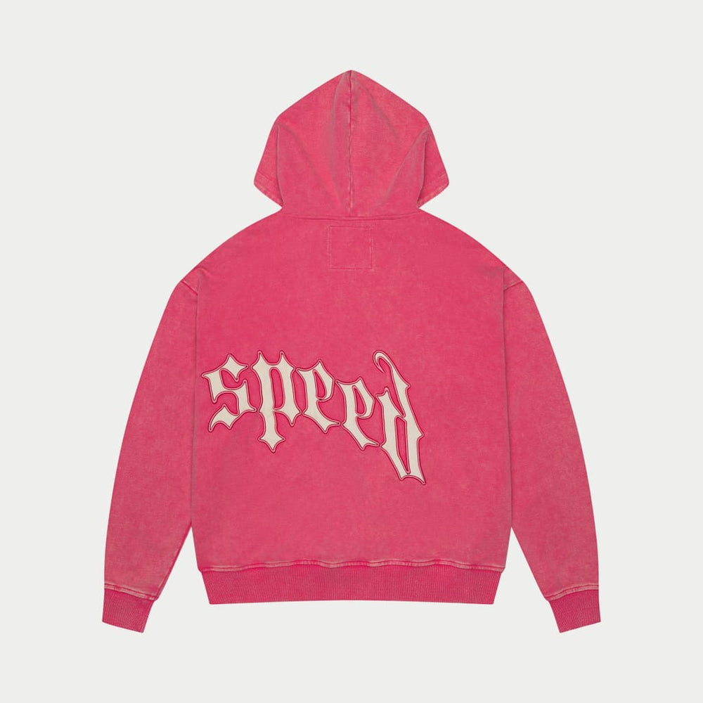 GodSpeed StarDust Pink Washed Zip Up Hoodie