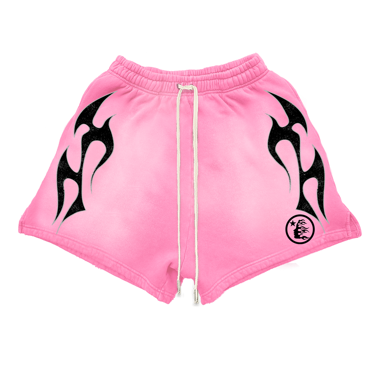 Hellstar Flame Shorts Pink