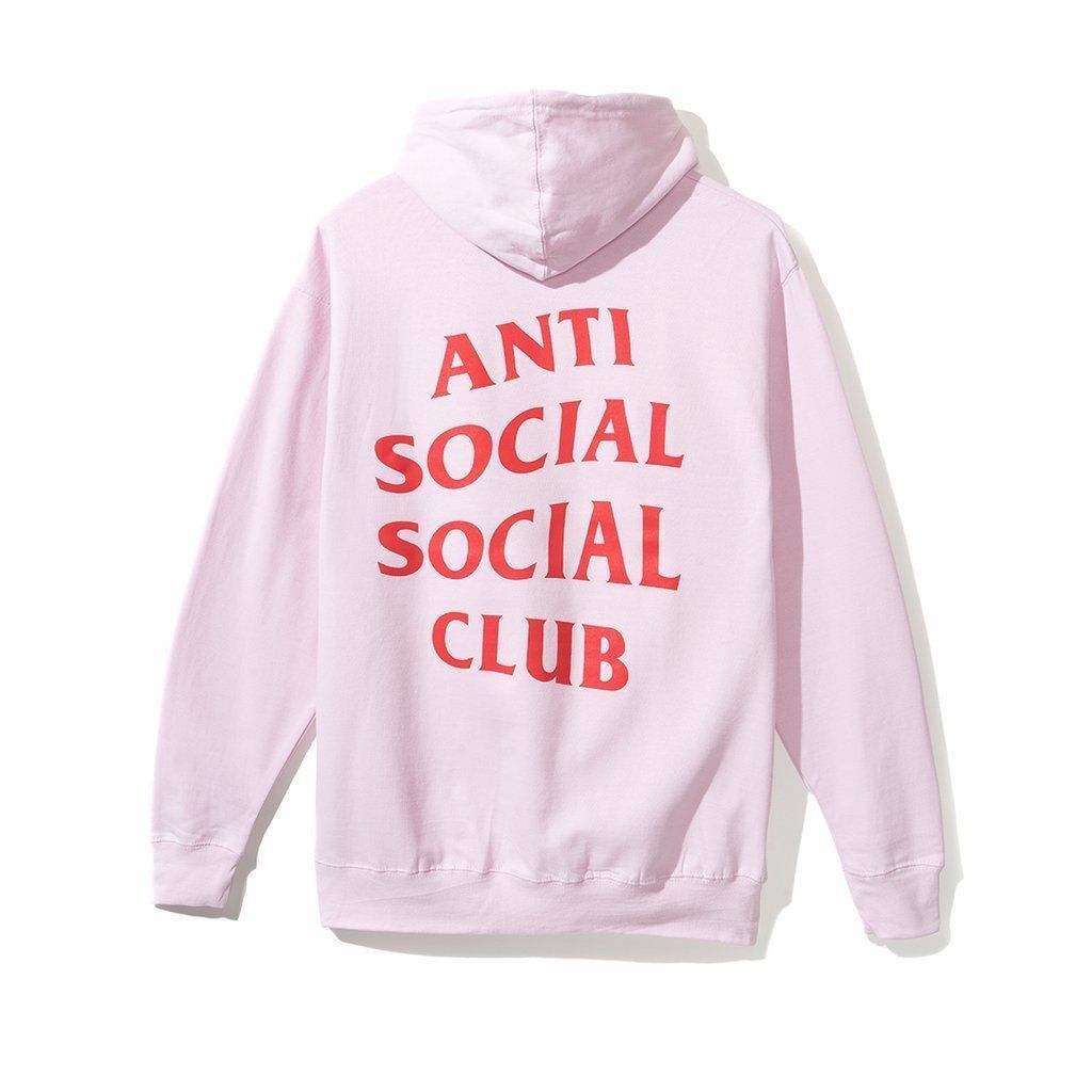 Anti Social Social Club Over Time Thinking 88 Hoodie Pink