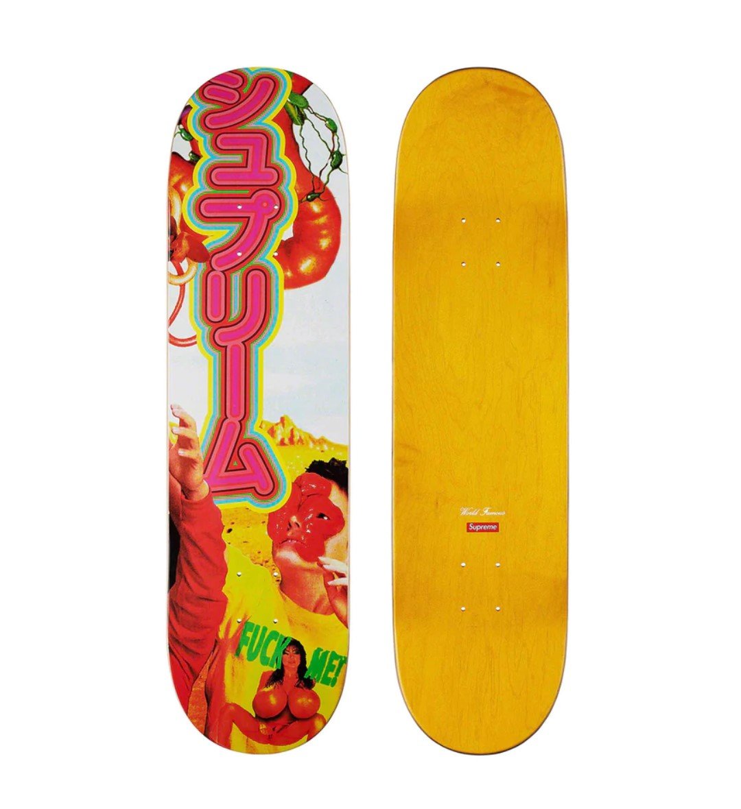 Supreme Sekintani La Norihiro Skateboard Deck Yellow