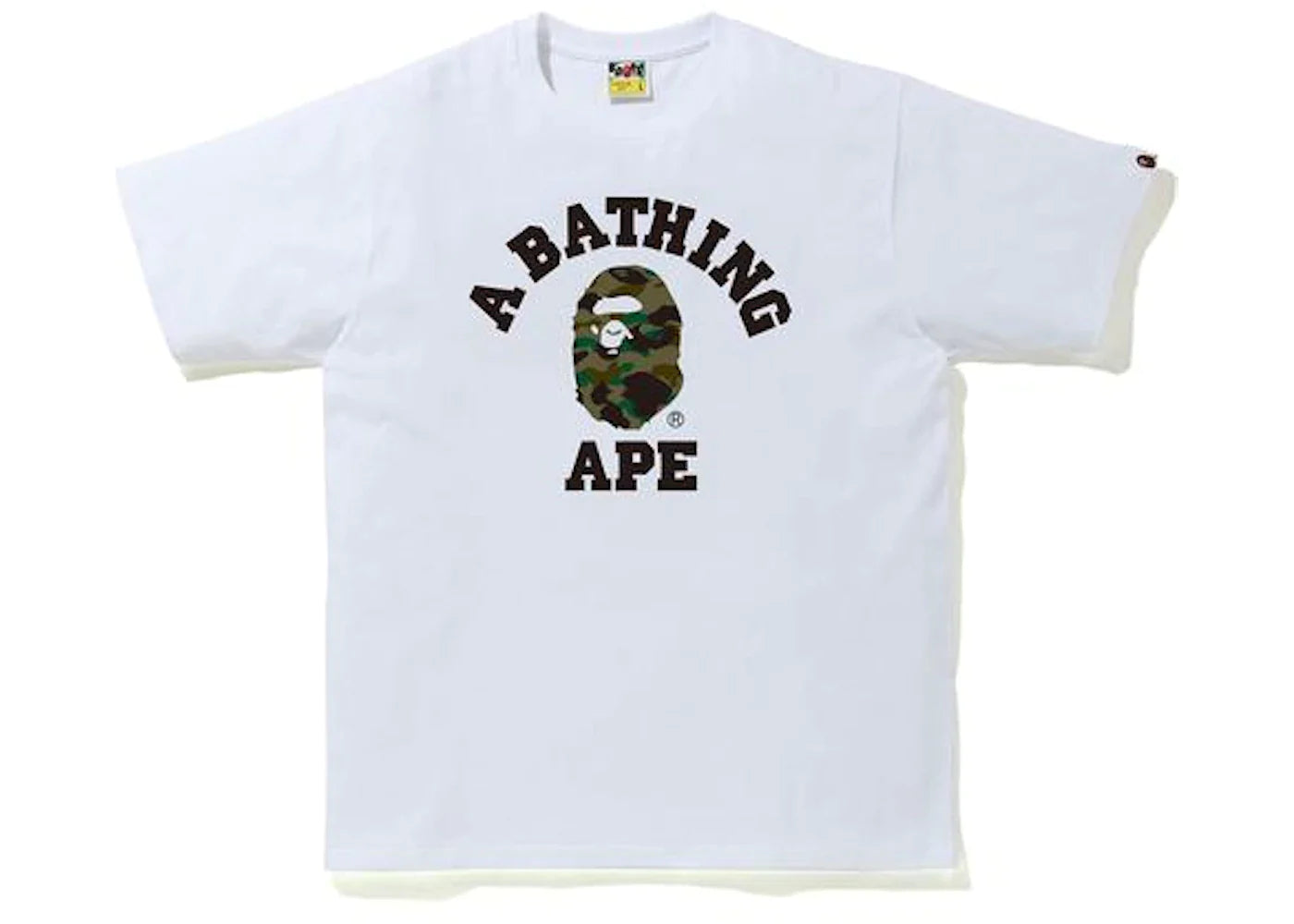 BAPE 1st Camo College T-Shirt (SS20) White/Green