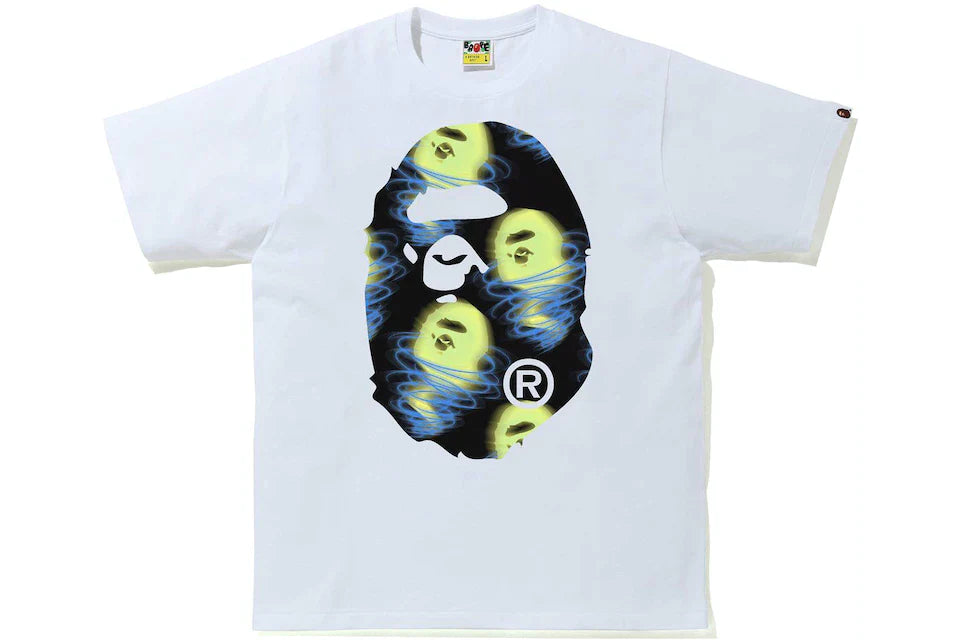 BAPE Storm Big Ape Head Tee White/Black