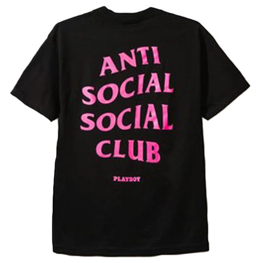 Anti Social Social Club x Playboy Big Logo Tee Black