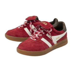 Classic Red Suede Trainers for Men